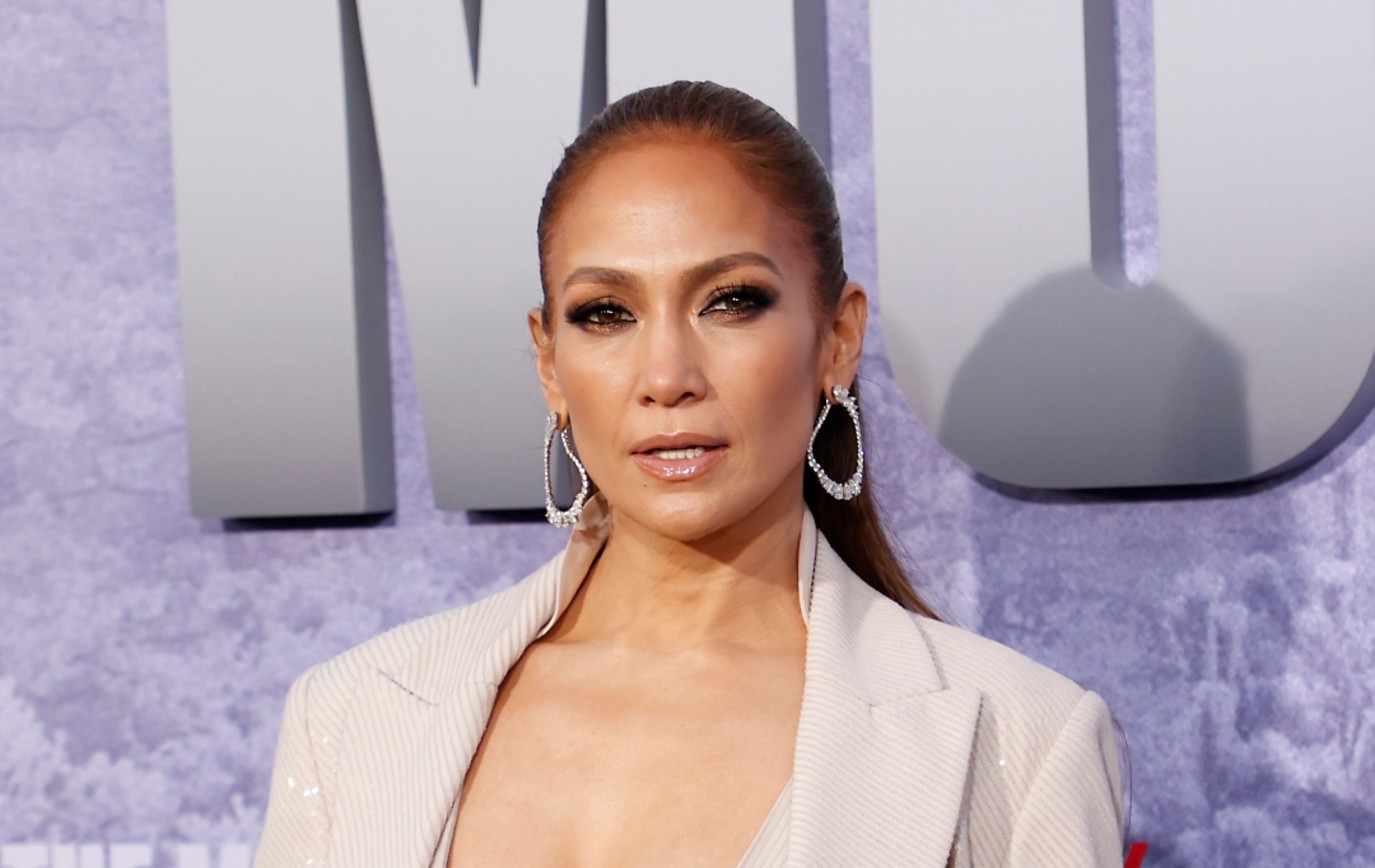 US actress/singer Jennifer Lopez arrives for the premiere of "The Mother" at the Westwood Regency Village Theater in Los Angeles, California, on May 10, 2023. (Photo by Michael Tran / AFP)